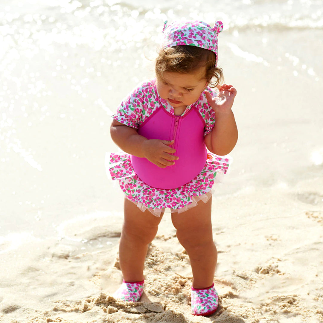 Escargot Baby Rosebud Hoodie One Piece