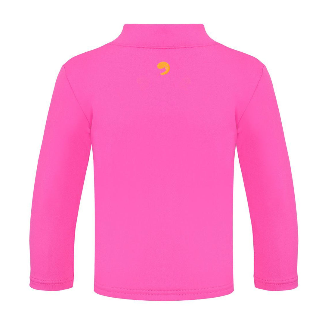 Escargot Hot Pink Zip Up Long Sleeve Sun Top