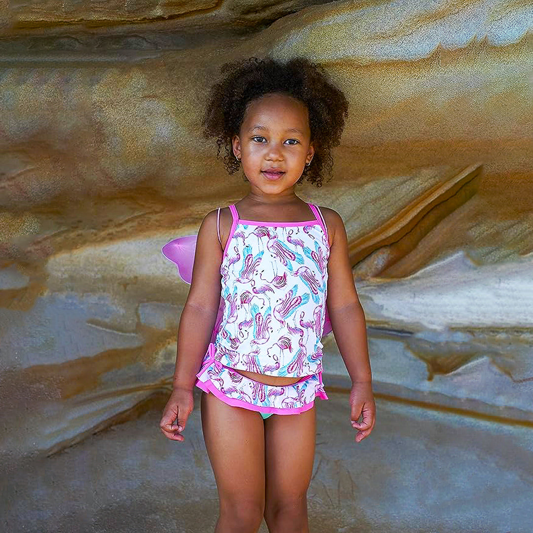 Escargot Flamingo Frill Tankini