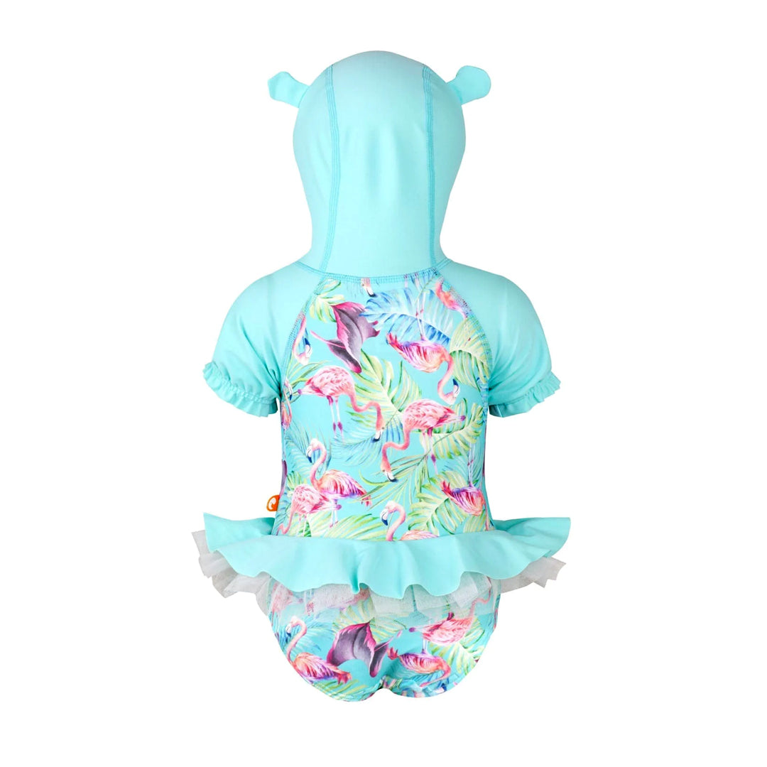 Escargot Baby Flamingo Forest Hoodie One Piece