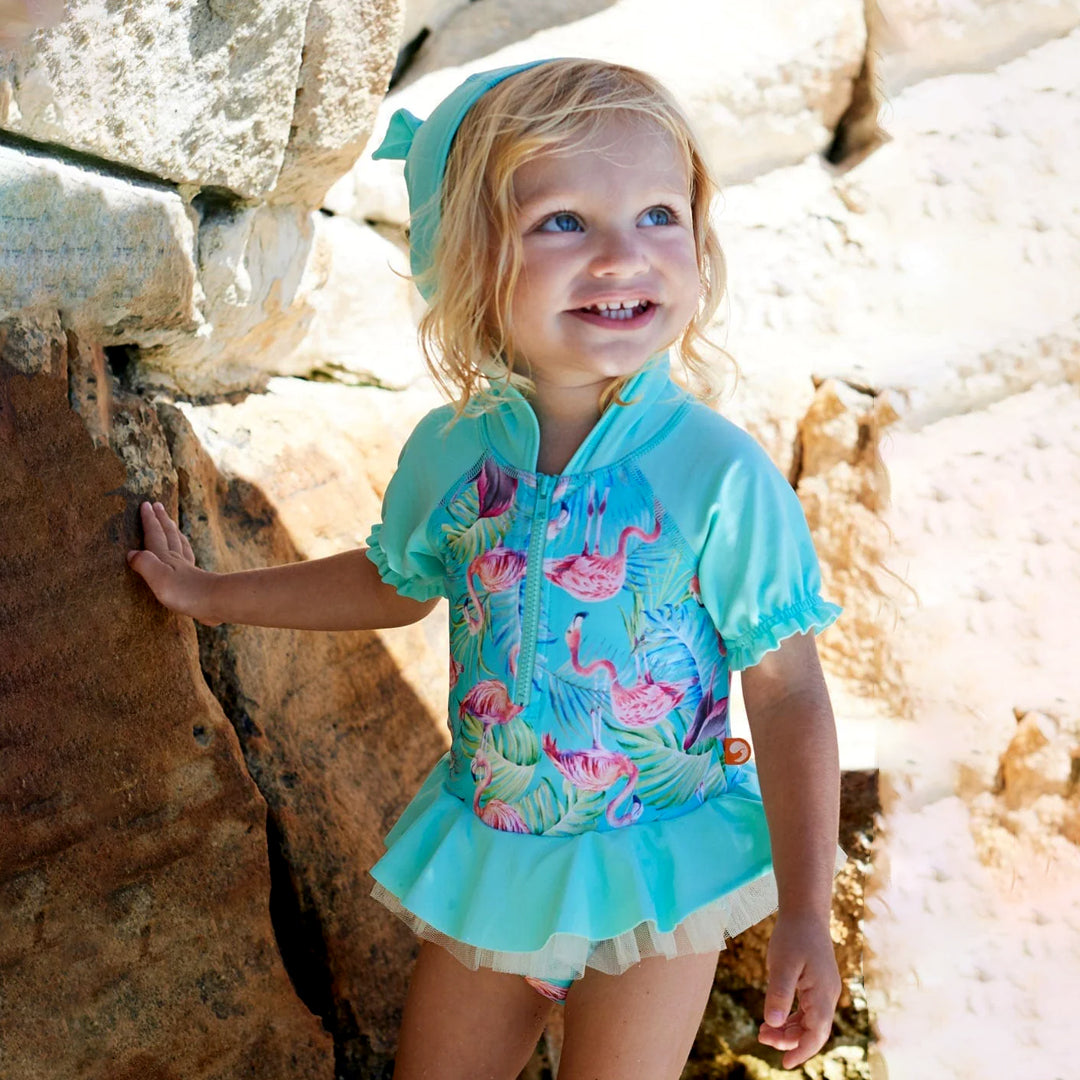 Escargot Baby Flamingo Forest Hoodie One Piece