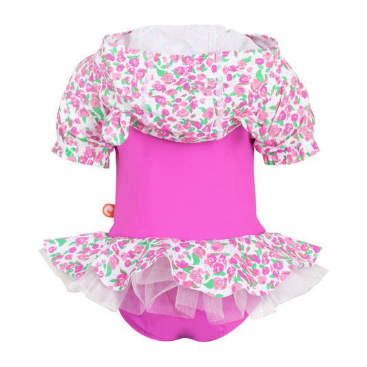 Escargot Baby Rosebud Hoodie One Piece